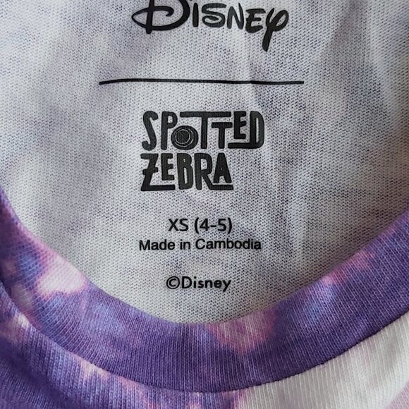 Disney Zero Full of Death Girls Tie Dye T-Shirt XS |100% Cotton Short Sleeve Top - Picture 6 of 6